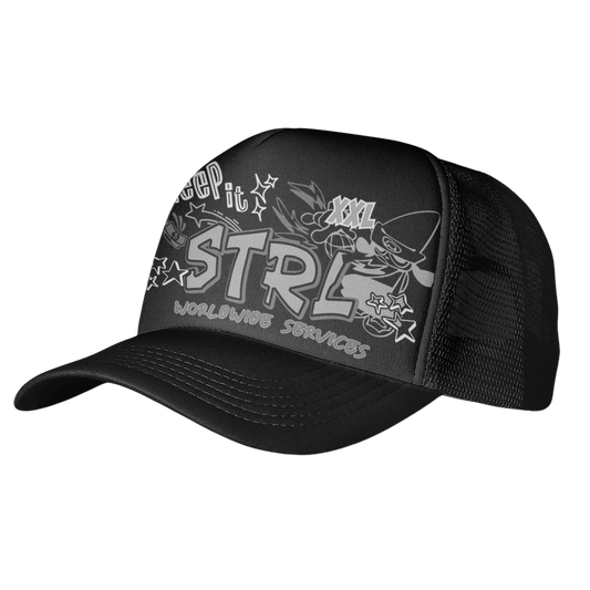 Black 'Keep it STRL' Trucker